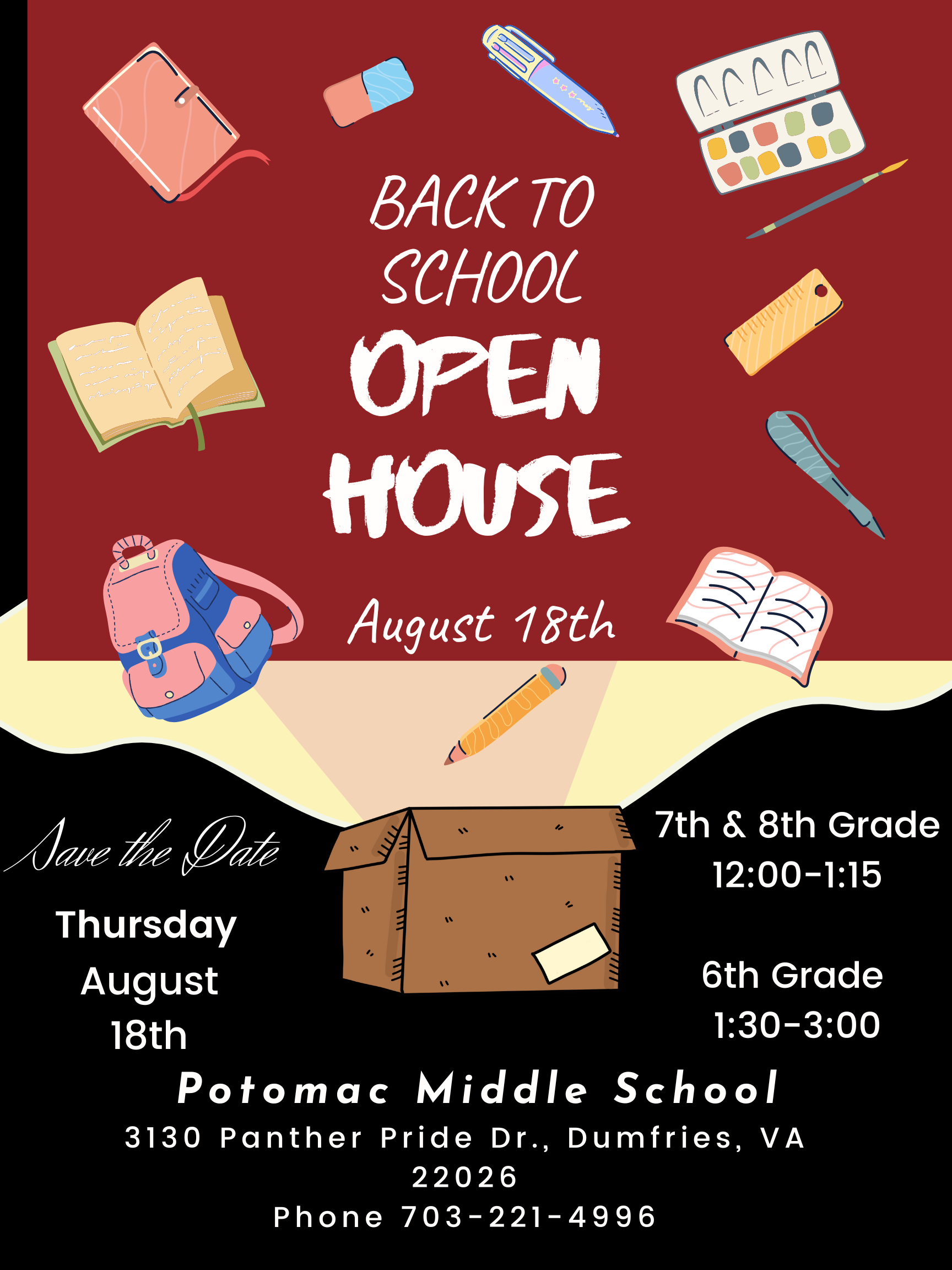 Open House SY2022-23 - Potomac Middle School